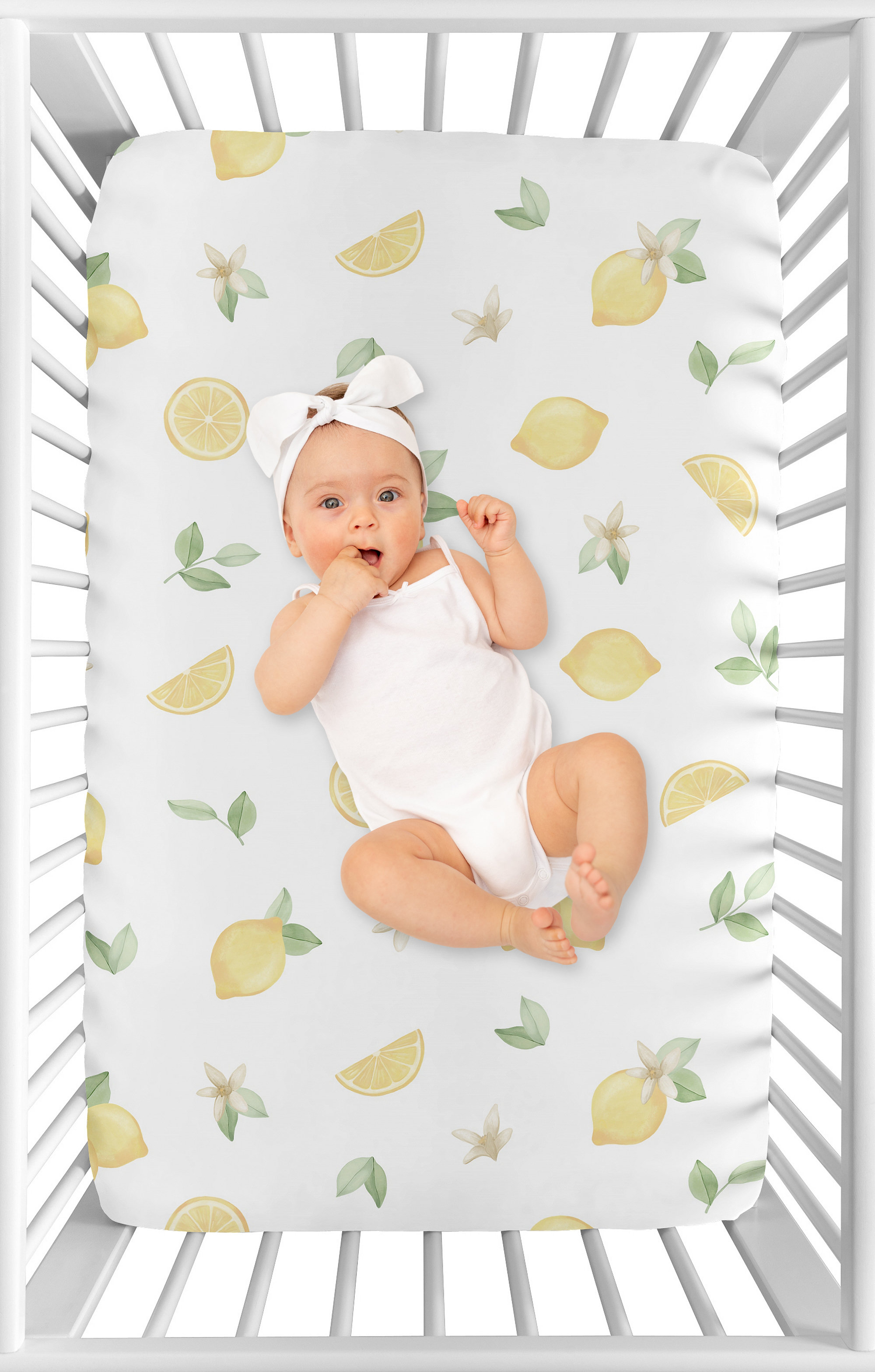 lemon crib sheets