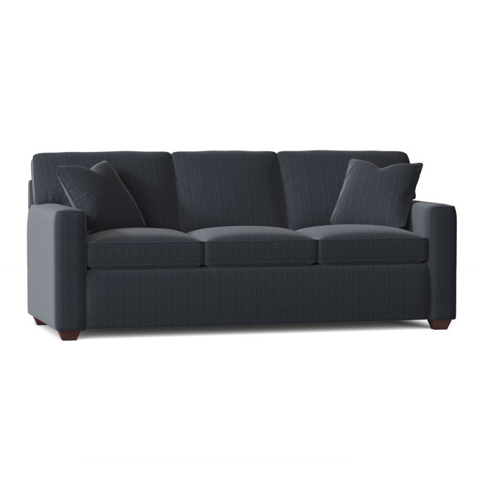 Ebern Designs Lesley 87" Square Arm Sofa Bed with Reversible Cushions