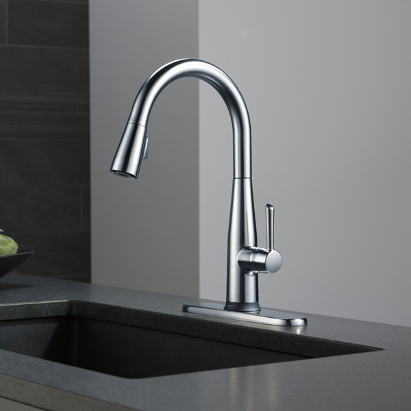 Essa Pull Down Single Handle Kitchen Faucet with MagnaTite Docking and  Touch2O Technology