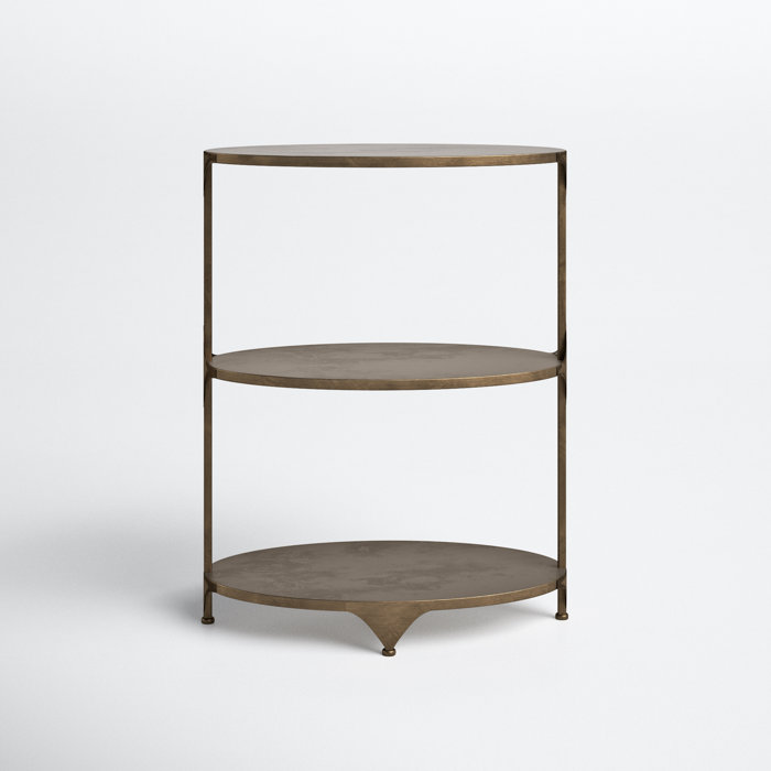 Joss and Main Kailey Oval Metal End Table