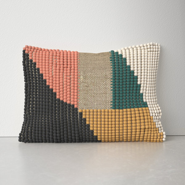 olive green lumbar pillow