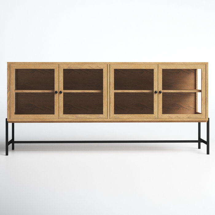 Joss and Main Warner 70" Wide Mango Solid Wood Sideboard
