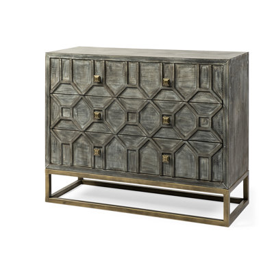 Tores Solid Wood 3 - Drawer Accent Chest by Joss and Main