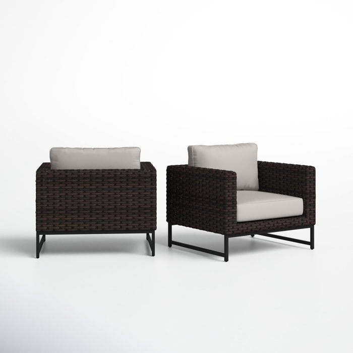 Joss and Main Savion Patio Chair with Cushions