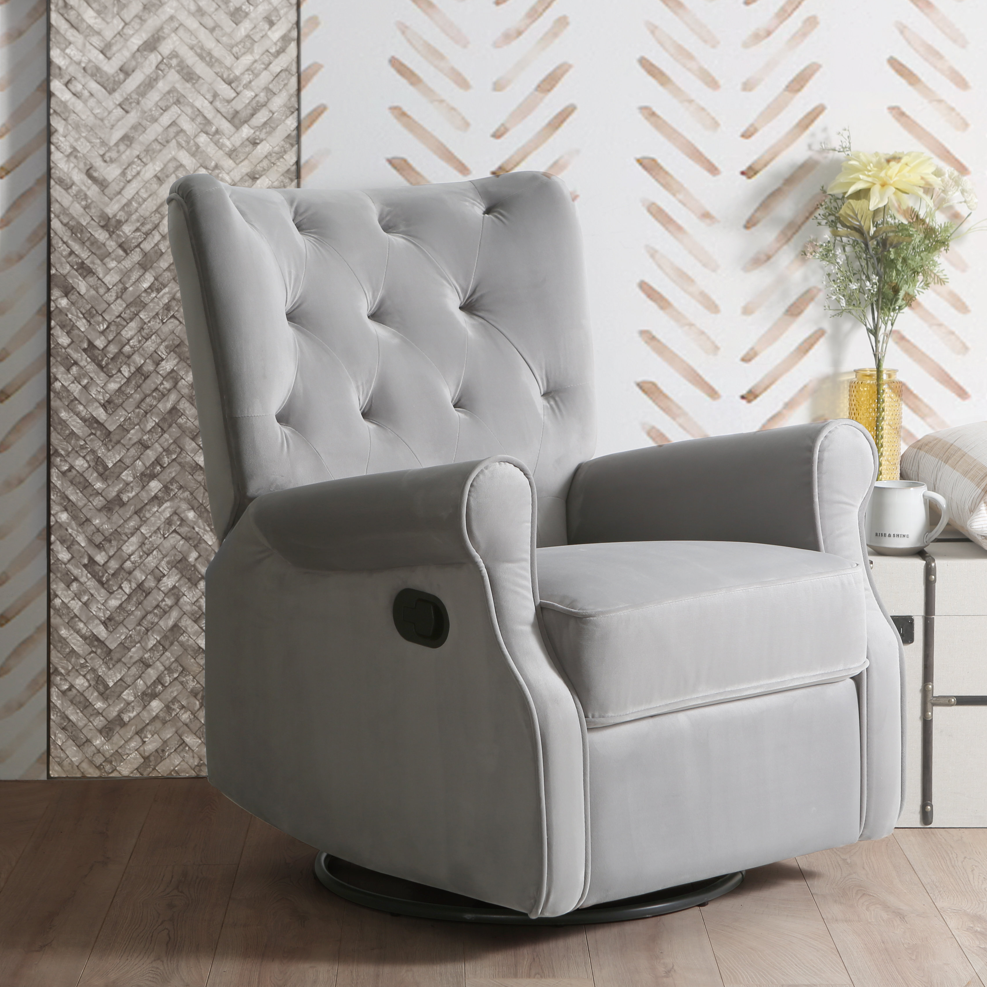 wingback glider rocker