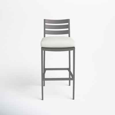 Delarosa 30" Patio Bar Stool with Cushion by Joss and Main