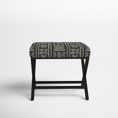 Priscilla 20" Wide Square Geometric Standard Ottoman by Joss and Main