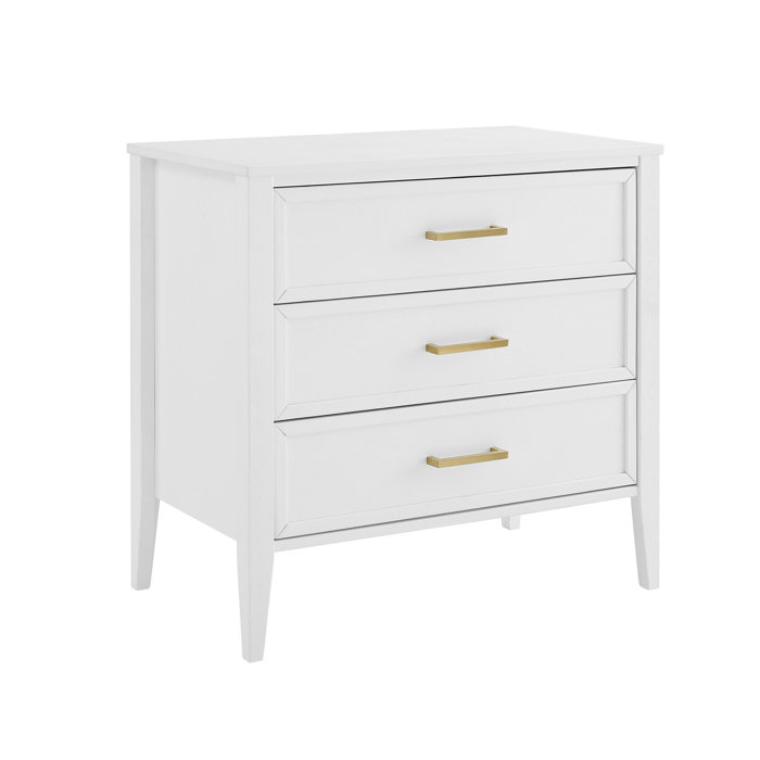 Joss and Main Rochon 3 Drawer 31.5" W Solid Wood Dresser