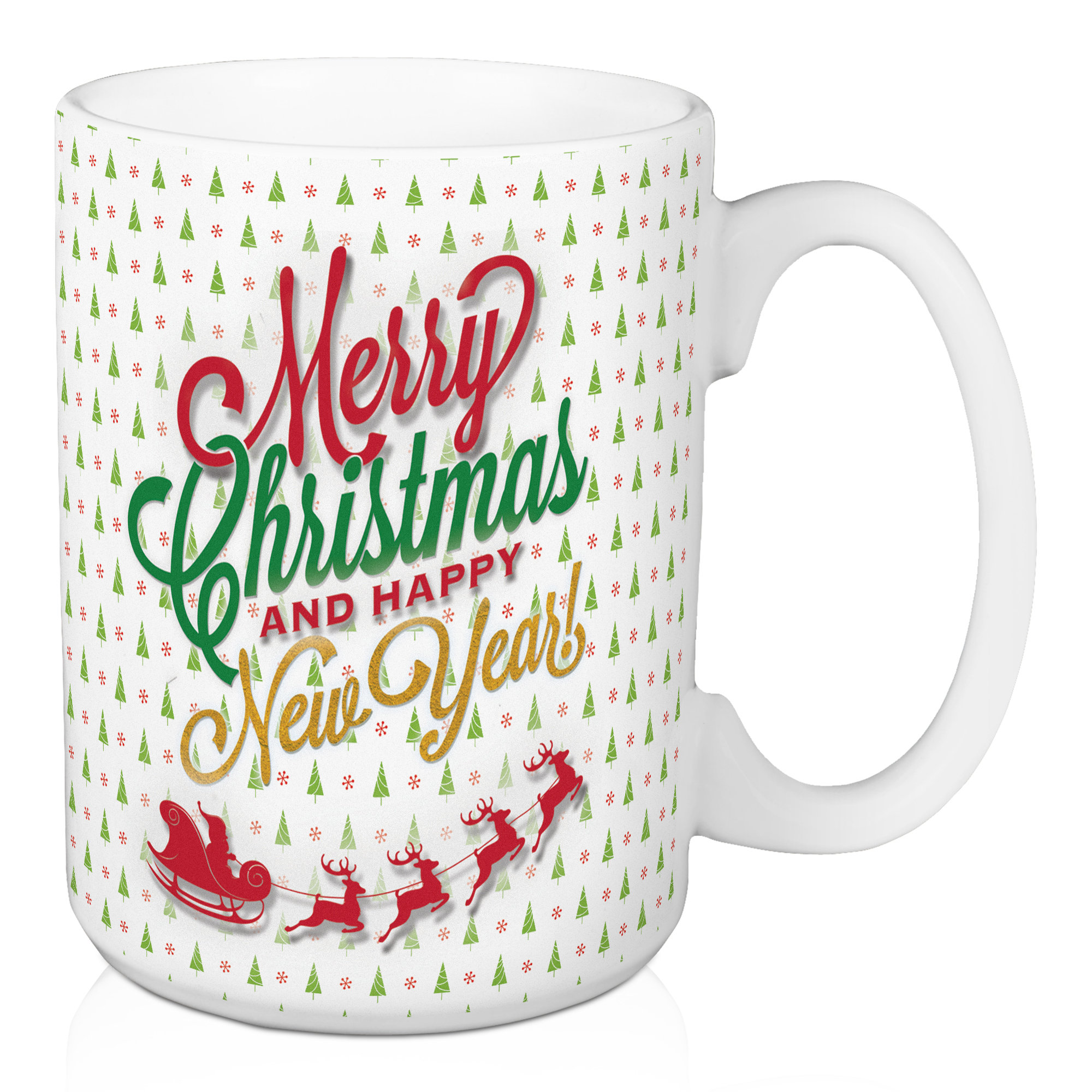 SANTA CHRISTMAS COFFEE CUP MUG  IN GIFT BOX NIB HALLMARK SANTA & CO