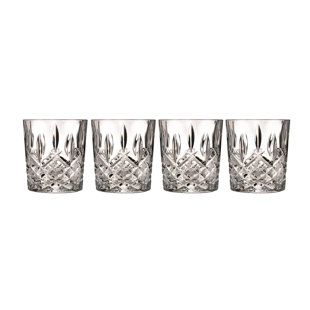 Clear Soiree Double Old Fashioned Whiskey Glasses 15 oz Set of 6 
