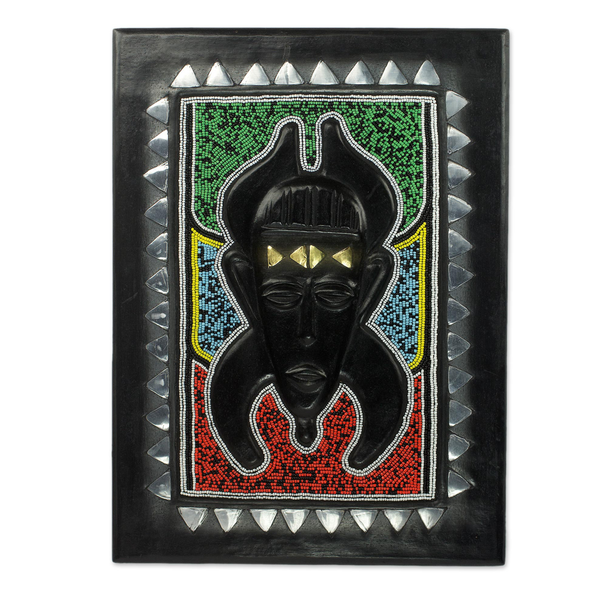 World Menagerie Blessed African Wall Plaque with Metal Accents Wall ...