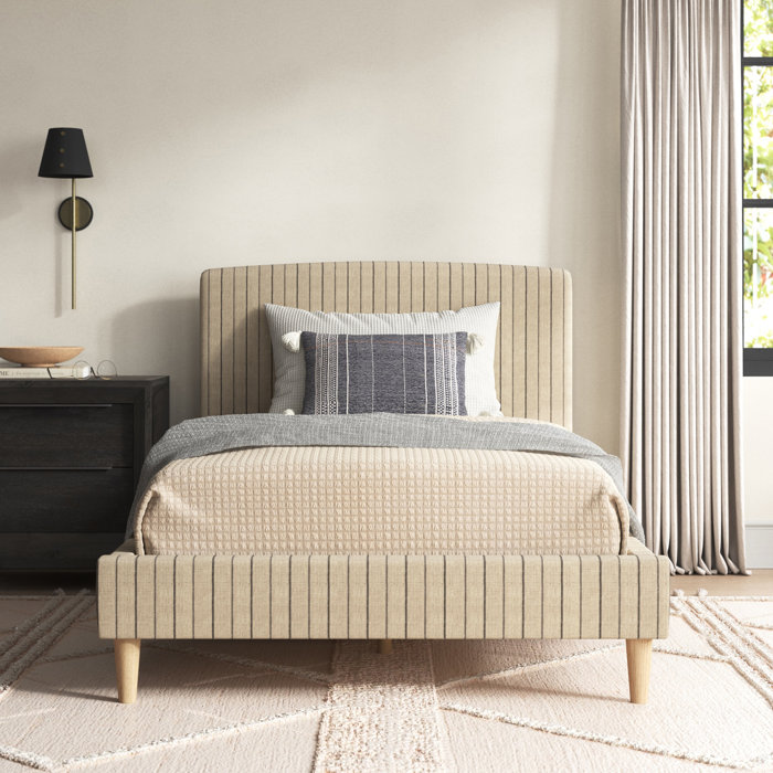 Joss and Main Harper Upholstered Low Profile Platform Bed