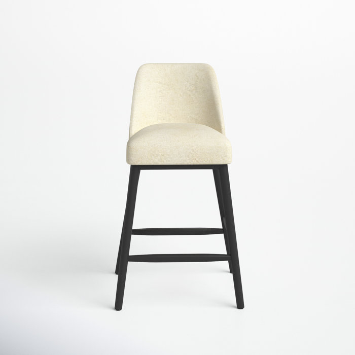 Joss and Main Fletcher Mid-Century Modern Stool in Milsap Canvas