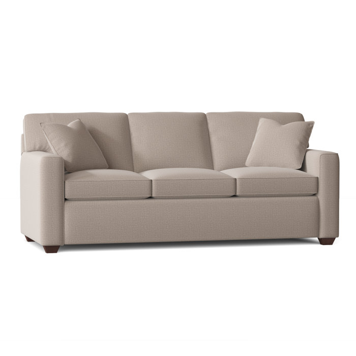 Ebern Designs Lesley 87" Square Arm Sofa Bed with Reversible Cushions