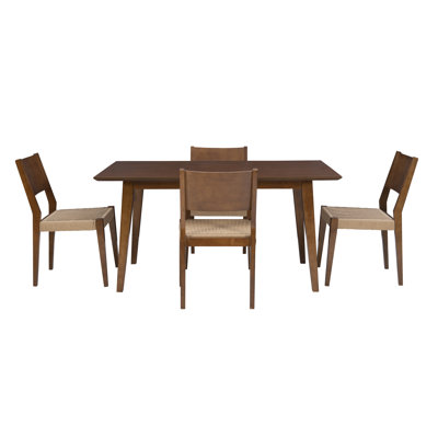 Alistair Solid Wood Dining Set by Joss and Main