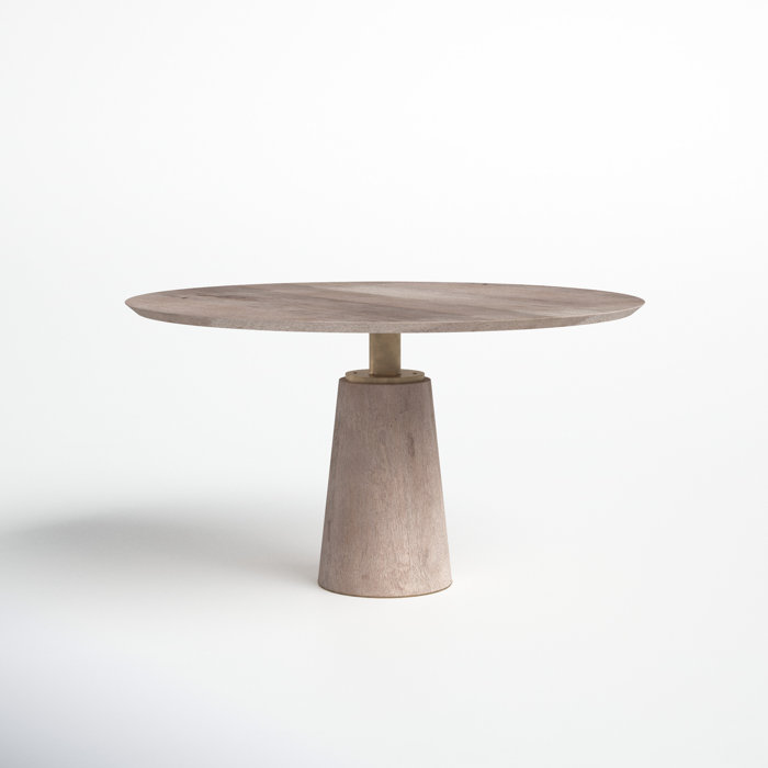 Joss and Main Margaret 54" Mango Solid Wood Pedestal Dining Table