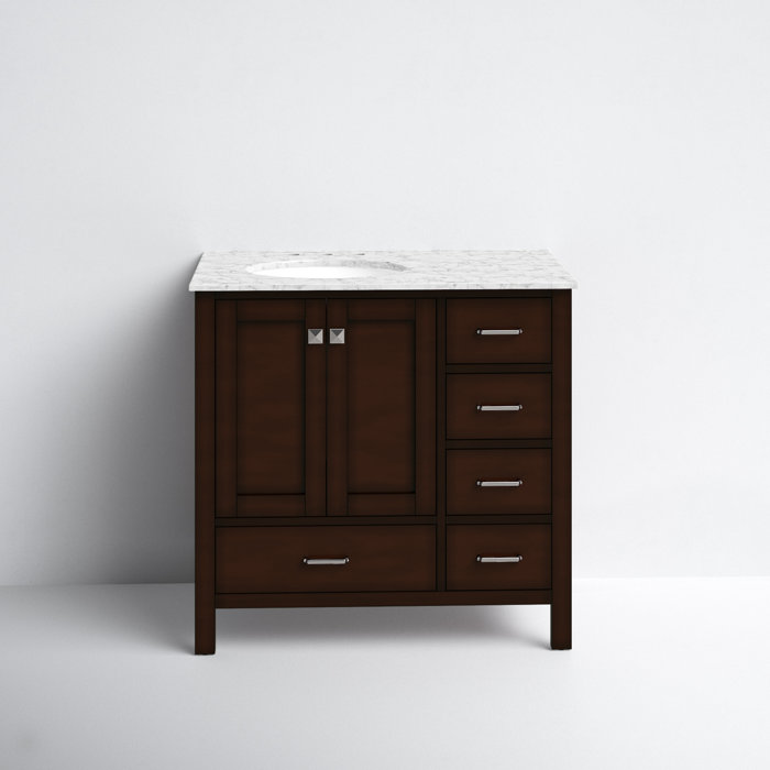 Joss and Main Matias Full Cabinet 36" Single Bathroom Vanity Set