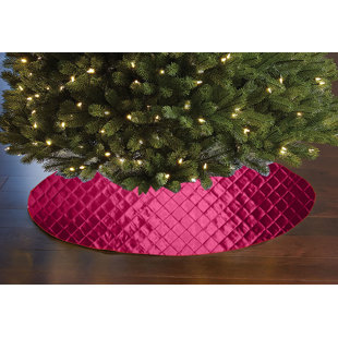 pink mini christmas tree skirt