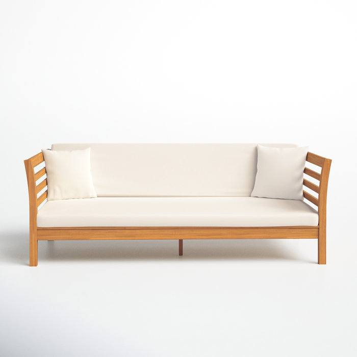 Joss and Main Bodine 71.7" Wide Outdoor Patio Daybed with Cushions