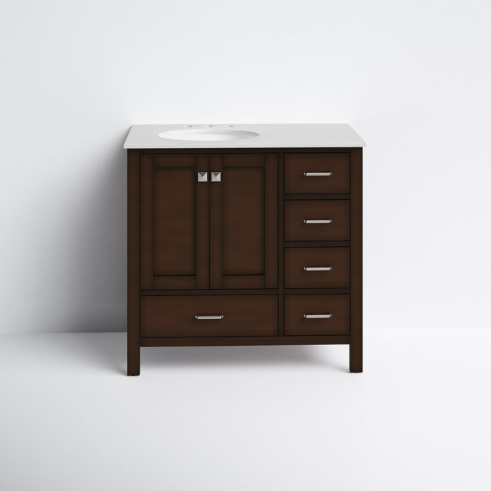Joss and Main Matias Full Cabinet 36" Single Bathroom Vanity Set