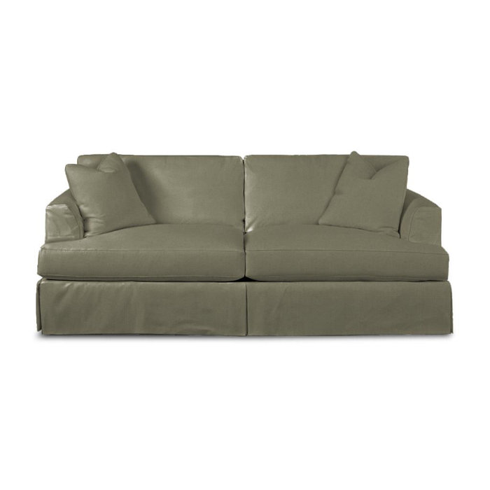 Wayfair Custom Upholstery Carly 93" Square Arm Slipcovered Sofa