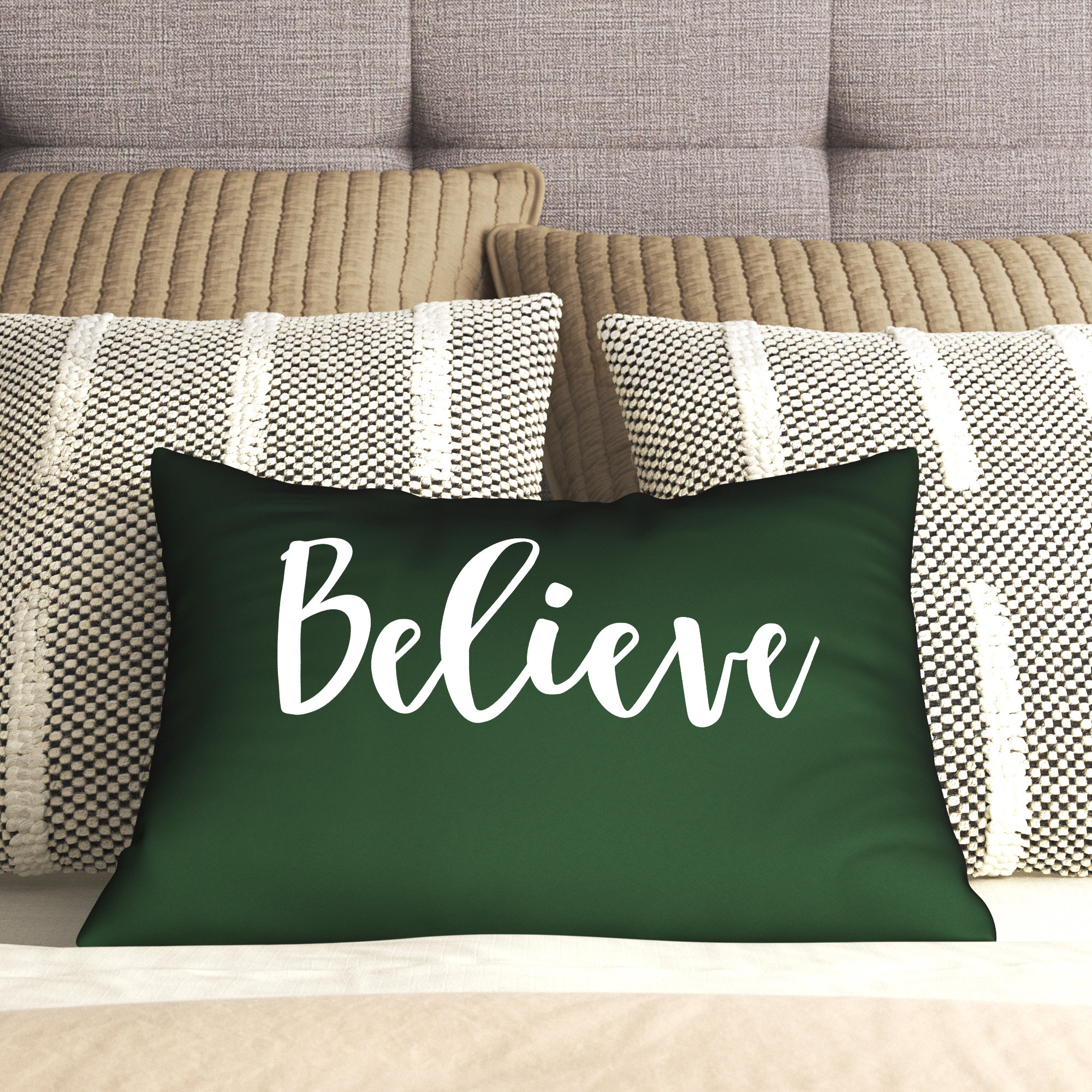 believe throw pillow