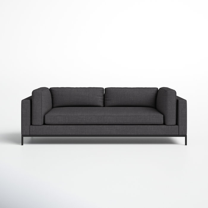 Joss and Main Claudia 91" Square Arm Sofa with Reversible Cushions