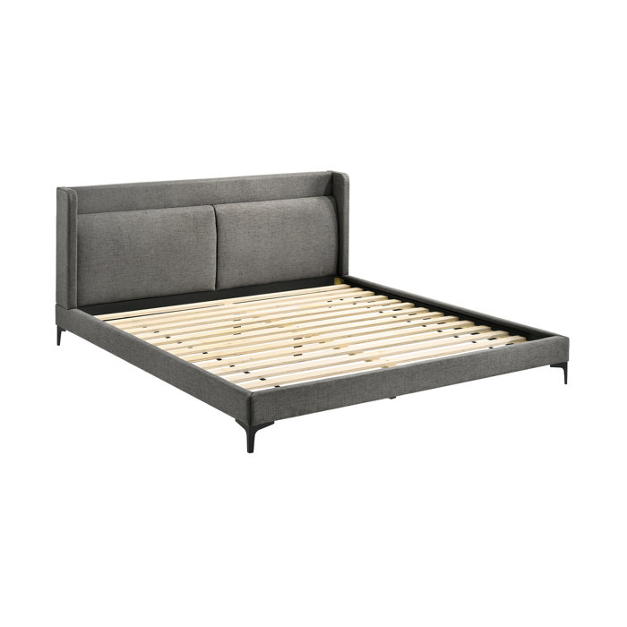 Joss and Main Middletown Upholstered Low Profile Platform Bed