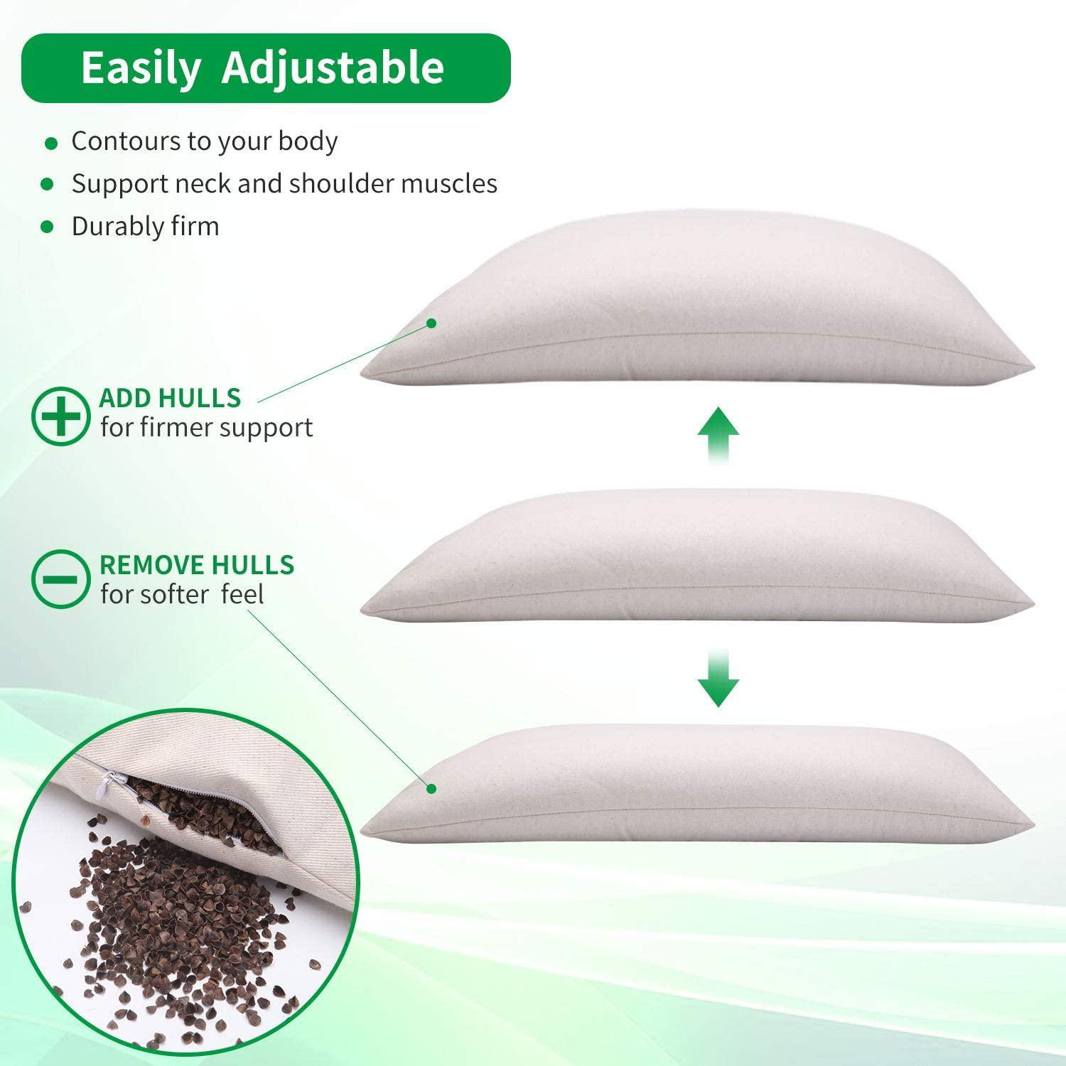 buckwheat pillow refill