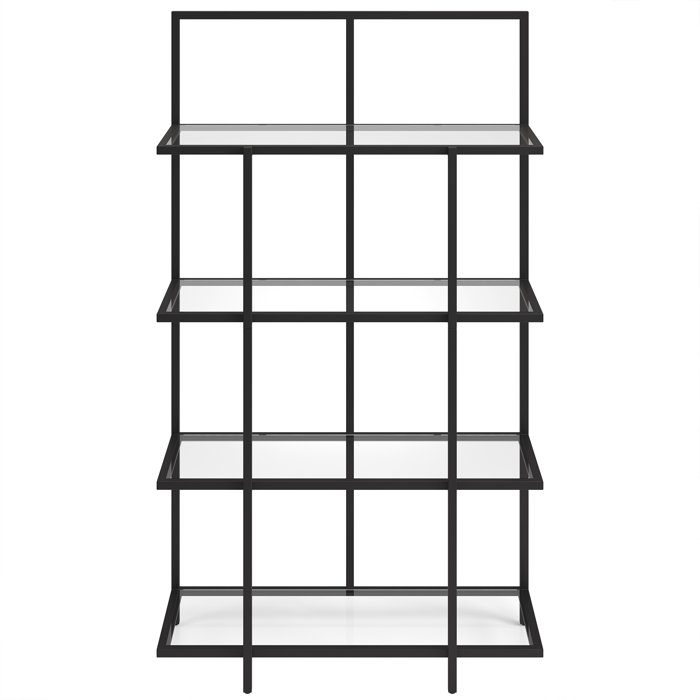 Latitude Run Ingels 62" H x 36" W Steel Etagere Bookcase