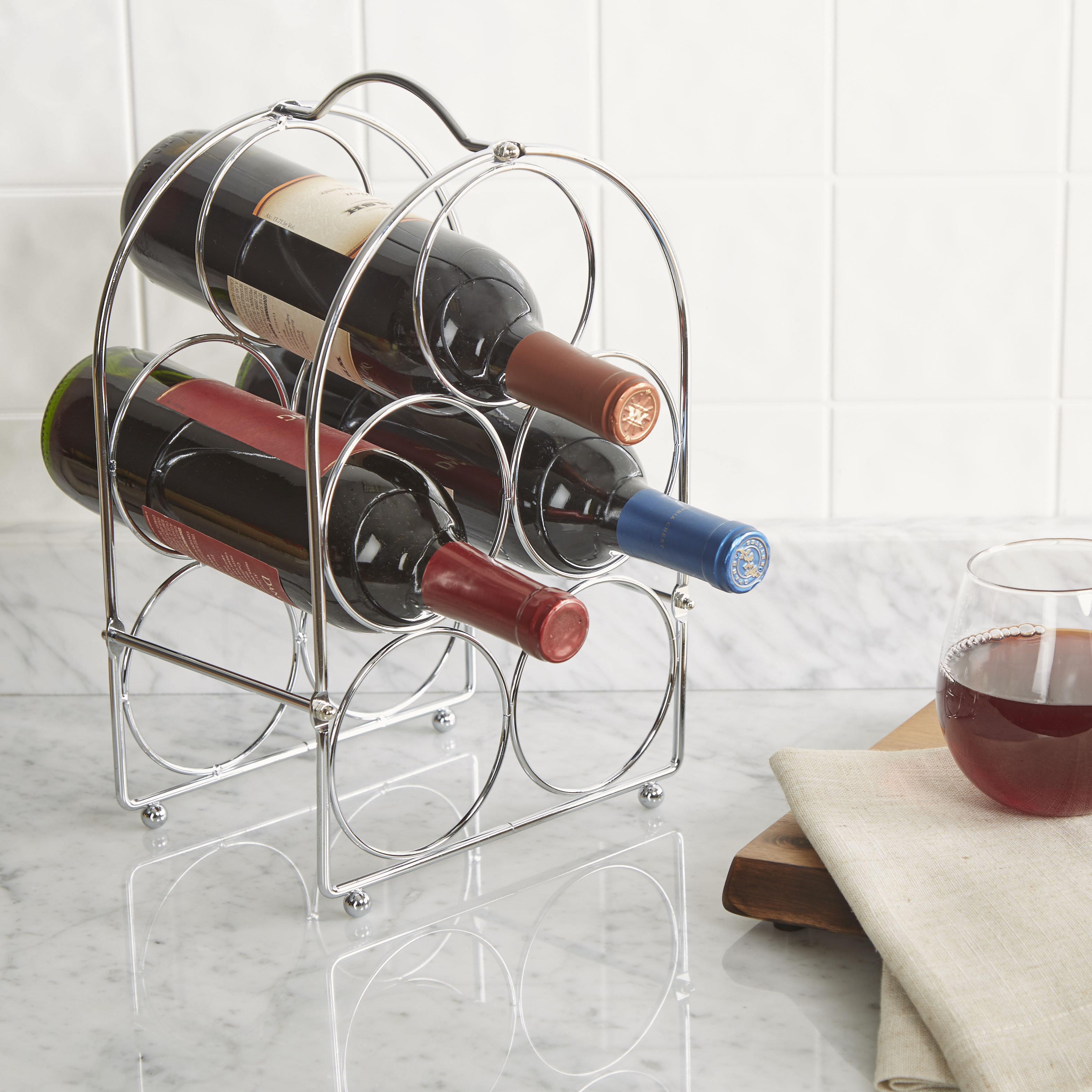 metal wine carrier