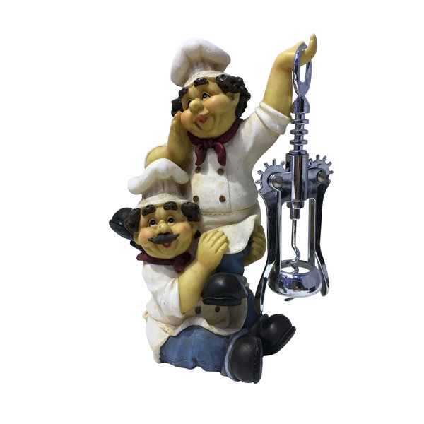 Funny Chubby Italian Chef Duo Corkscrew