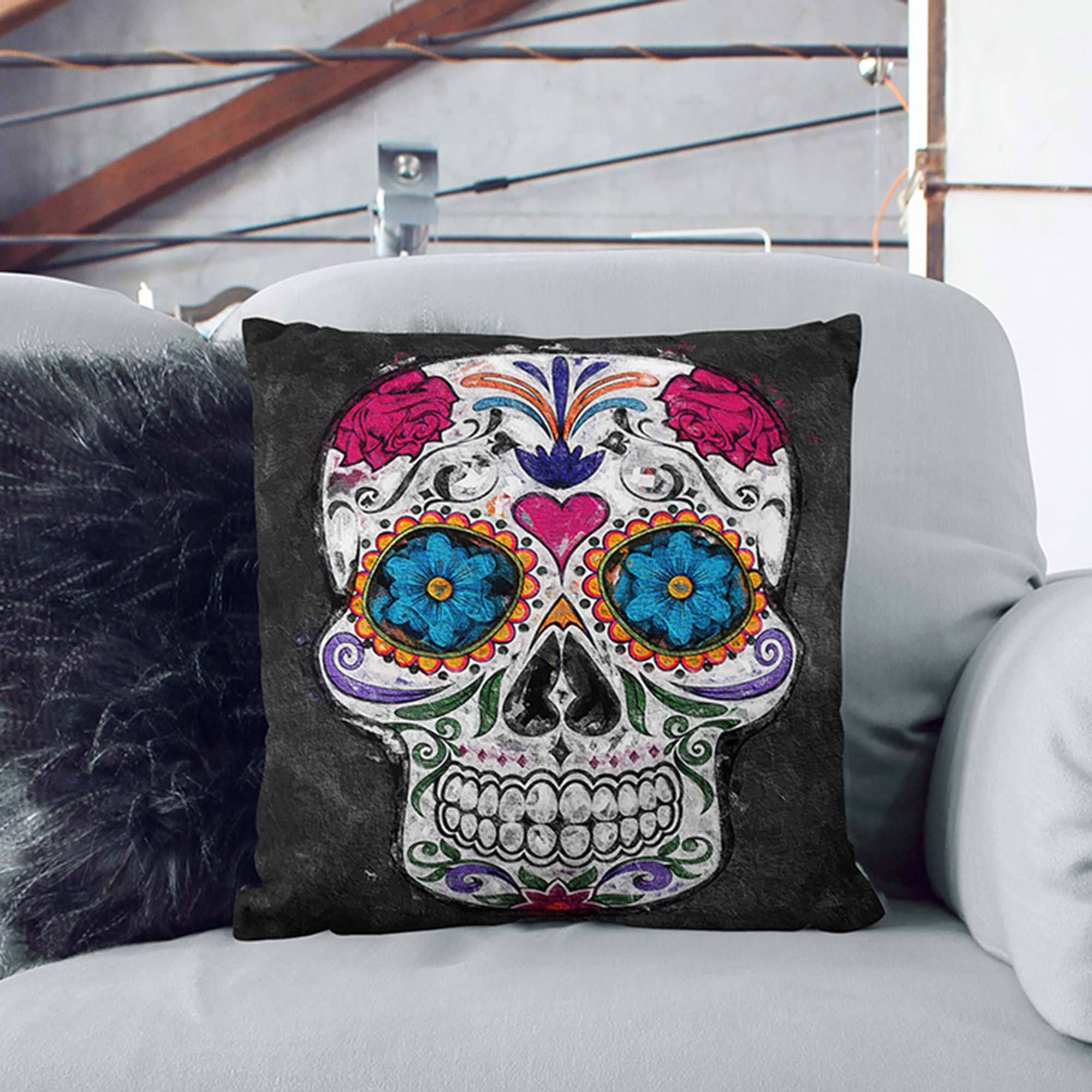 skull cushion