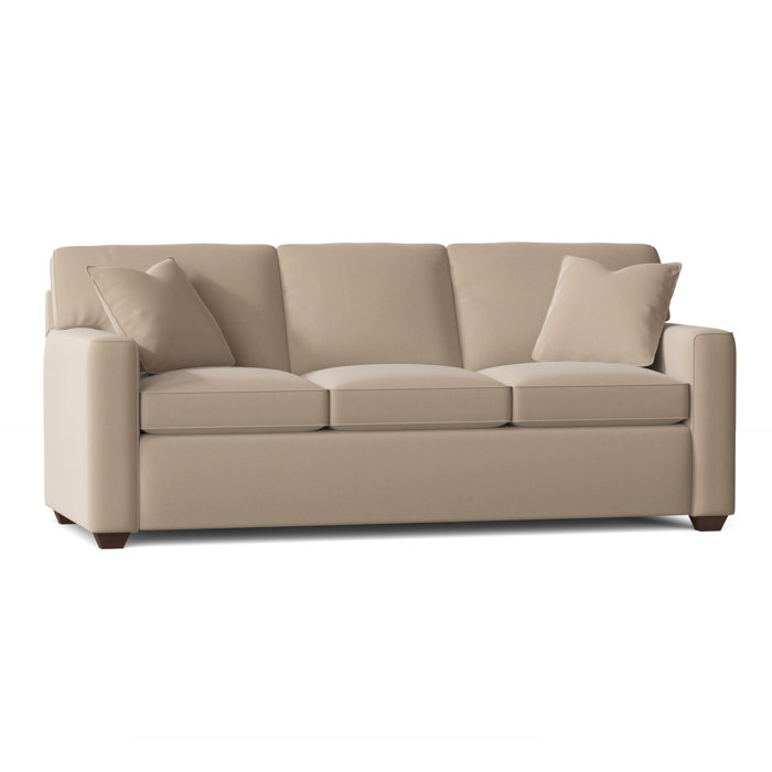Ebern Designs Lesley 87" Square Arm Sofa Bed with Reversible Cushions