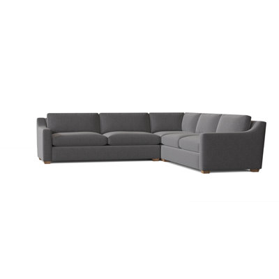 Melanie 133" Wide Symmetrical Corner Sectional by Joss and Main