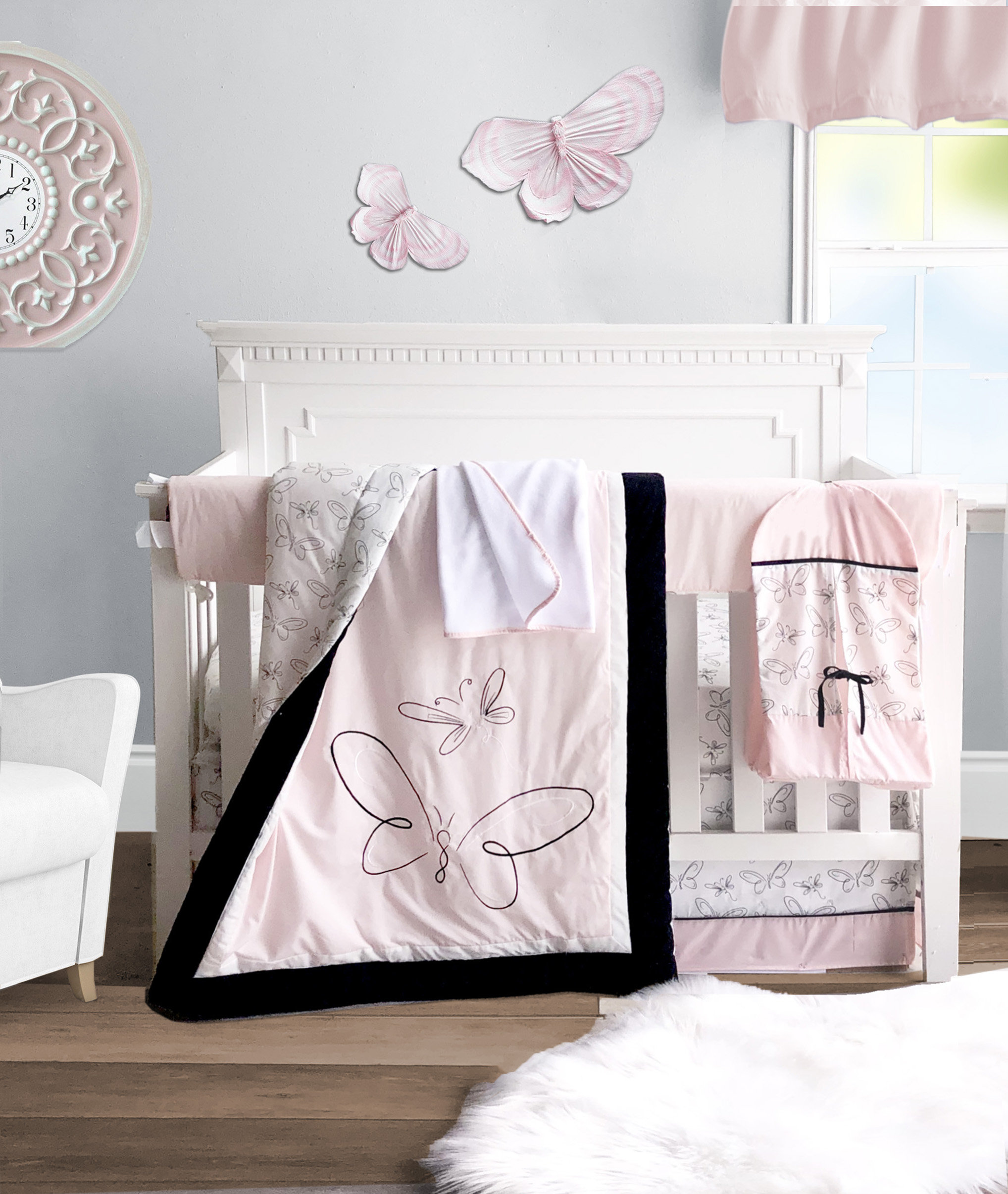 butterfly crib bedding