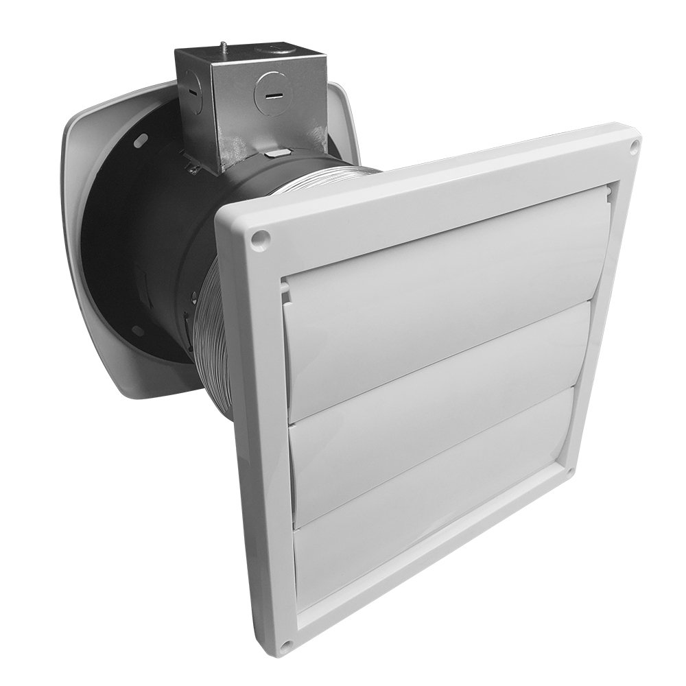 Details about  / BV 90 CFM Home Through-The-Wall Mount Ventilator Exhaust Fan 6 inch 4.0 Sones