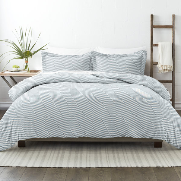 Corrigan Studio® Abdulkarim Light Blue Microfiber 3 Piece Duvet Cover Set | Wayfair Abdulkarim Light Blue Microfiber 3 Piece... 