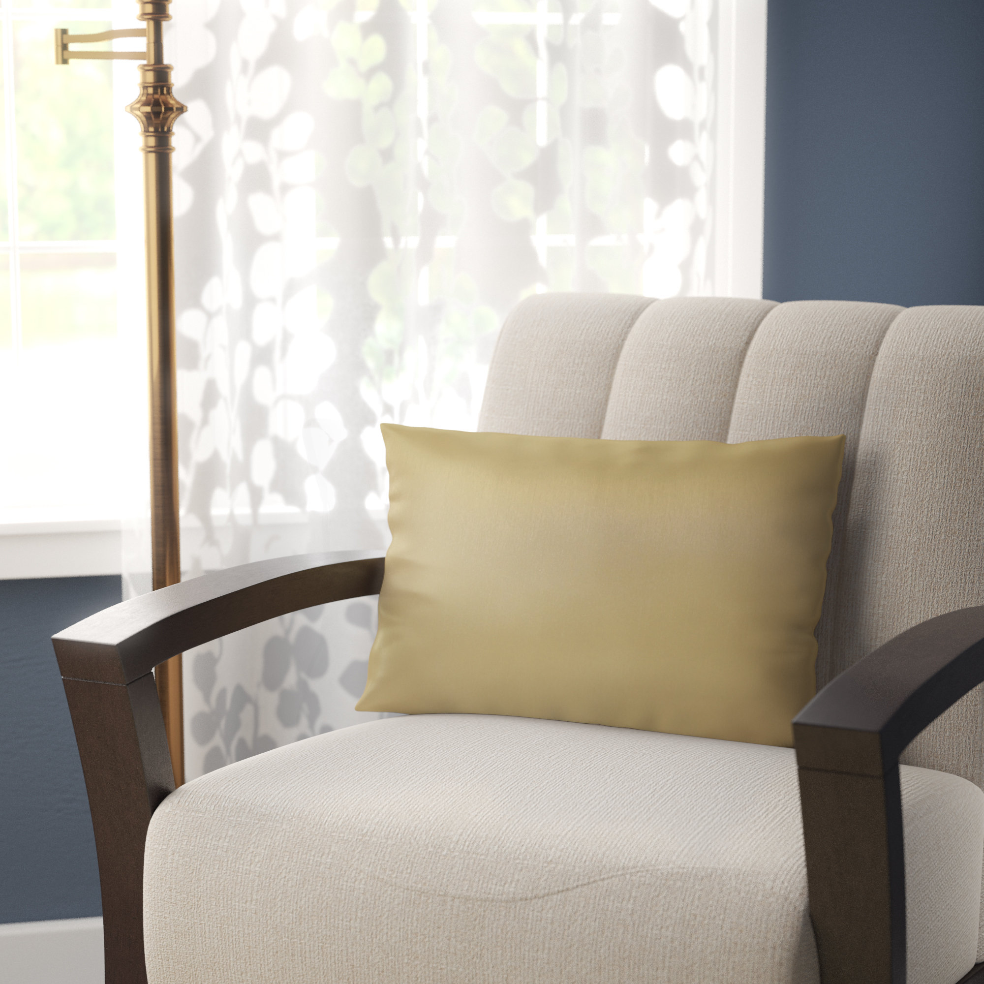 yellow rectangle pillow