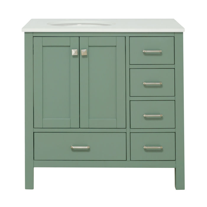 Joss and Main Matias Full Cabinet 36" Single Bathroom Vanity Set