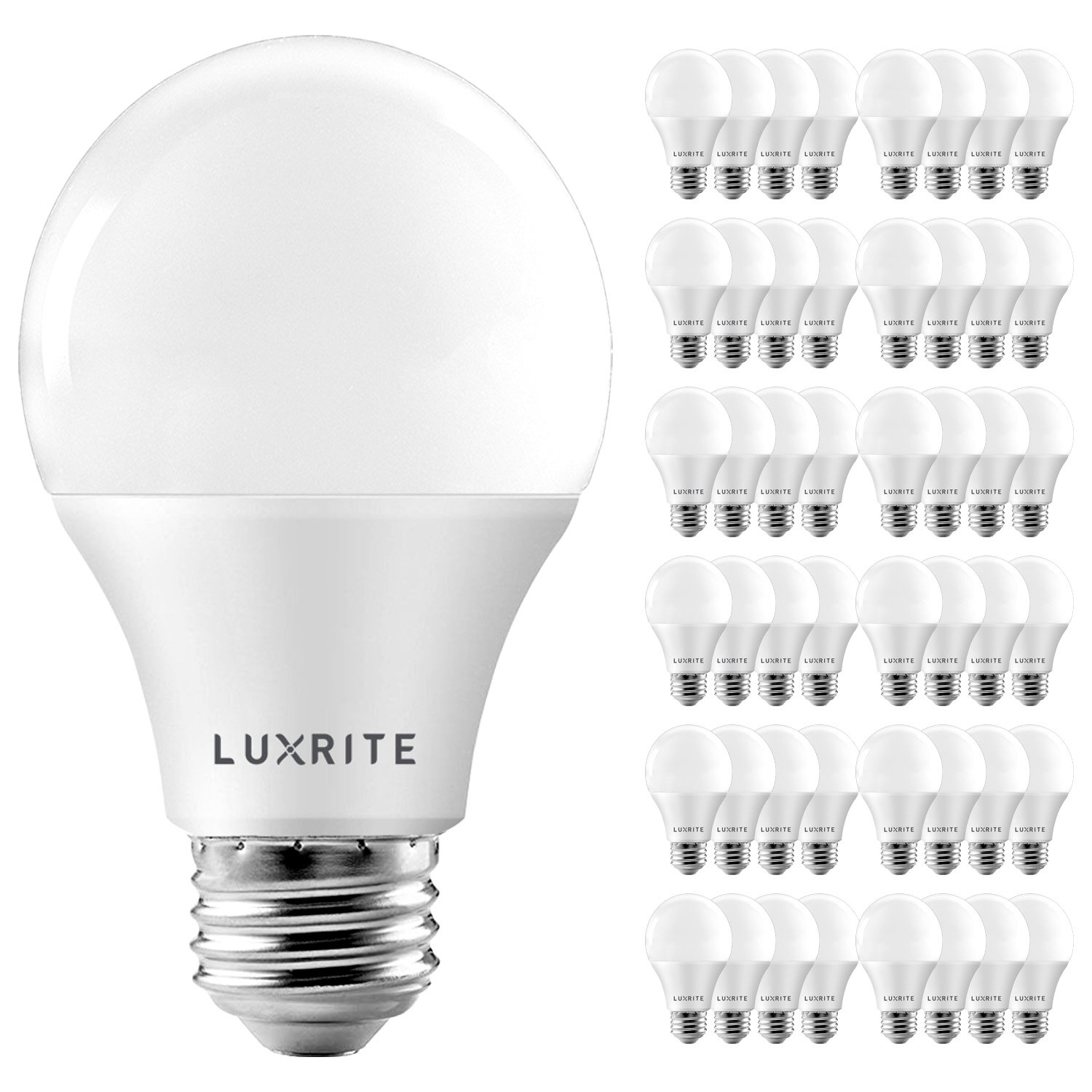 480 Lumen 3000K LED Bulb FDK-A19-06-30K-6PK-NF No FixtureDisplays 6Watt A19 