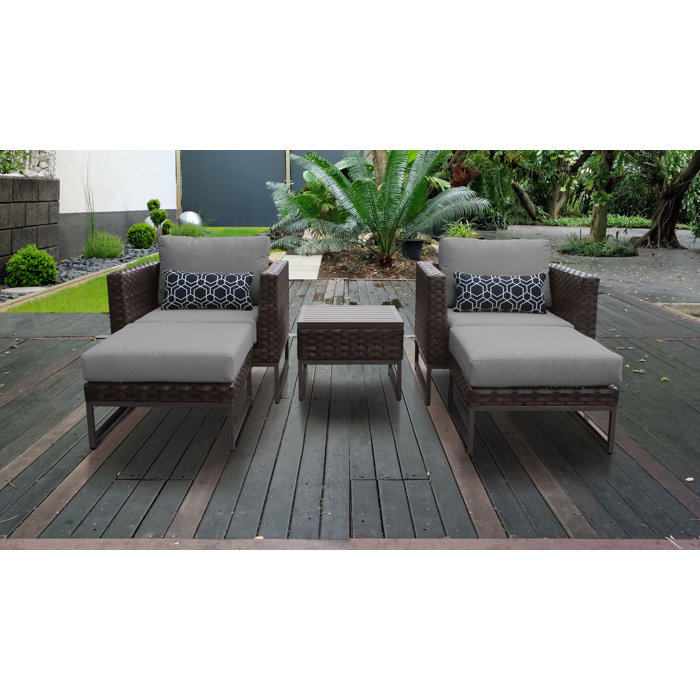Joss and Main Nauvoo 5 Piece Seating Group with Cushions