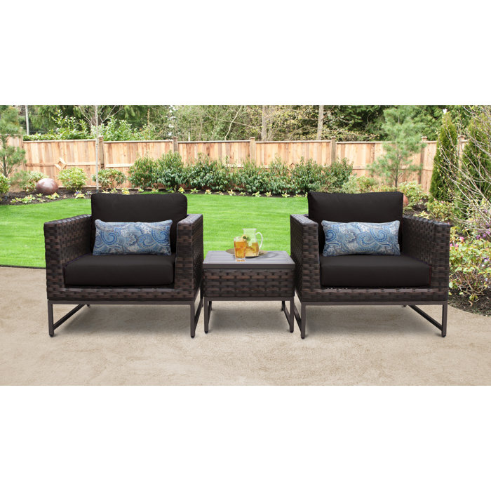 Joss and Main 3 Piece Seating Group with Cushions