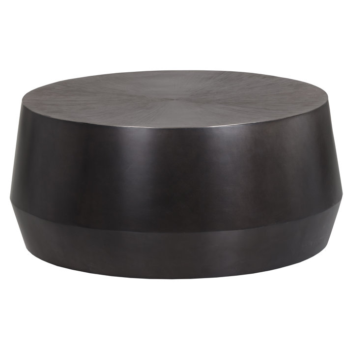 Joss and Main Lynne Metal Drum Coffee Table