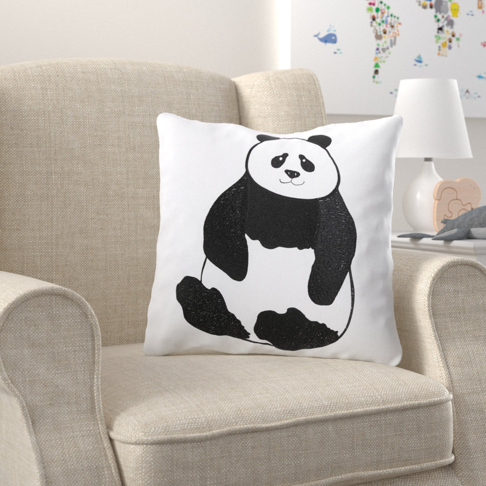 panda throw pillow