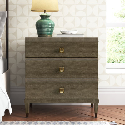 Rossi 3 - Drawer Nightstand in Brown by Joss and Main