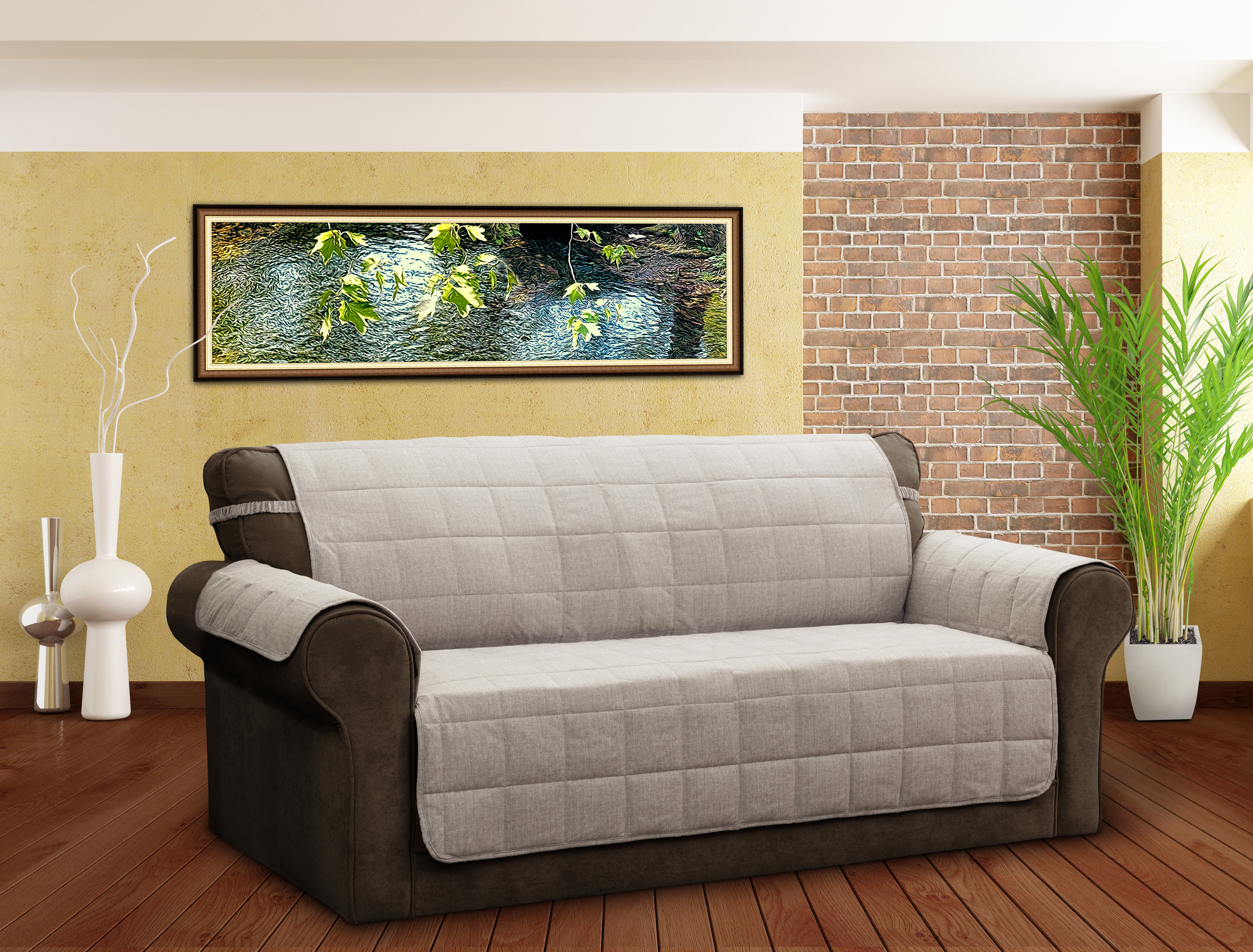 solid cushion sofa