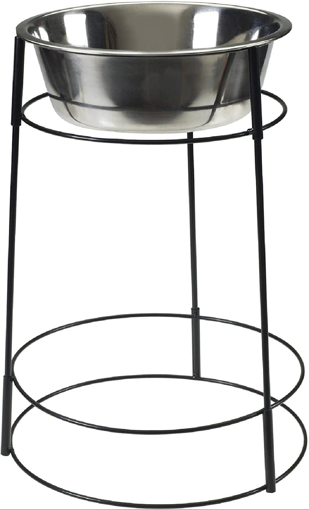 single dog dish stand