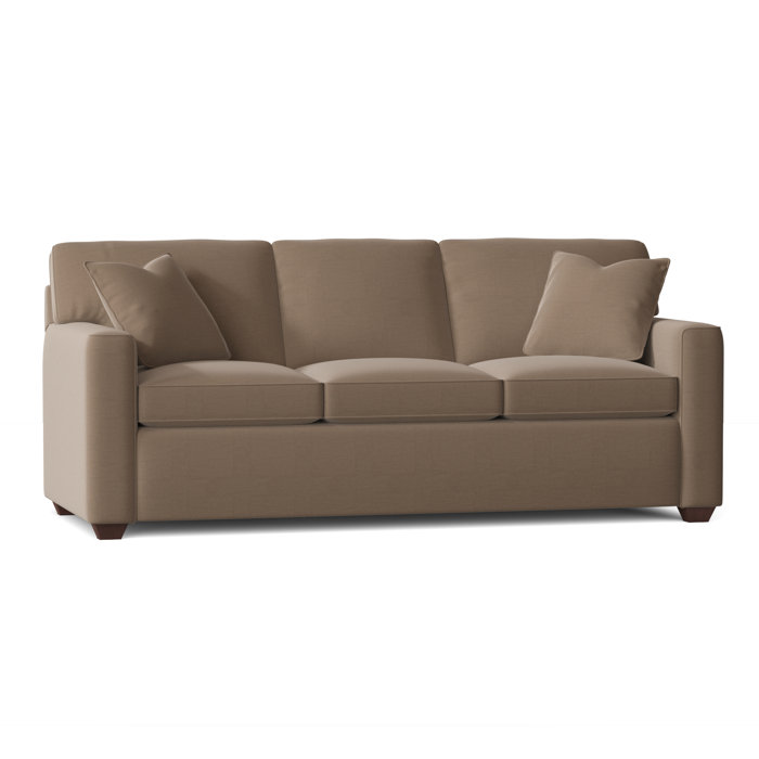 Ebern Designs Lesley 87" Square Arm Sofa Bed with Reversible Cushions