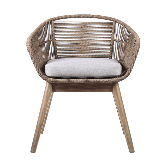 Joss and Main Kristian Patio Dining Armchair with Cushion